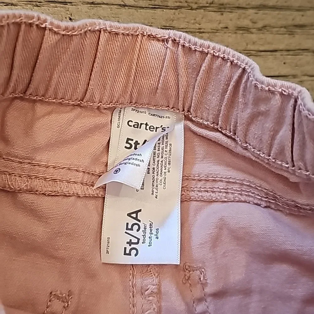 5T pink heart jean Joggers jeans Carters